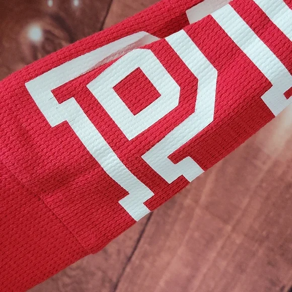 VS PINK Ribbed Longsleeve Top Red Size M - Picture 2 of 12